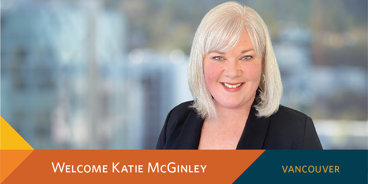 McKinley Irvin Welcomes Katie McGinley to our Vancouver Office