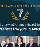 Seven MI Attorneys Listed in 2020 Best Lawyers