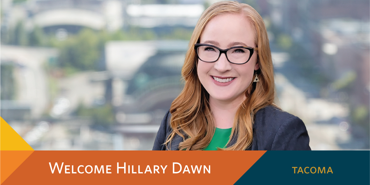 McKinley Irvin Welcomes Hillary Dawn in Tacoma