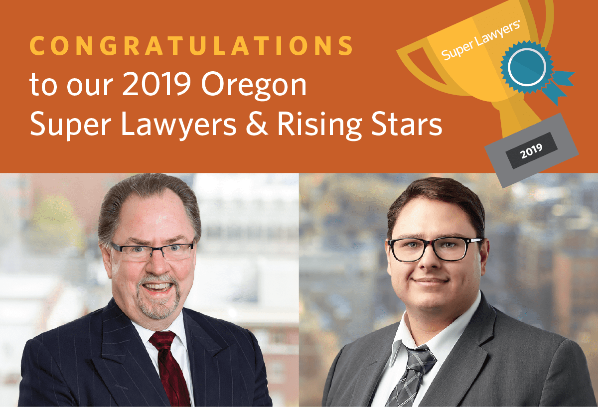 MI Attorneys Listed in 2019 Oregon Super Lawyers