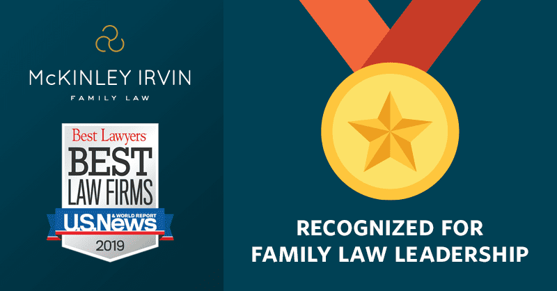 U.S. News Recognizes McKinley Irvin in 2019 "Best Law Firms" for Family Law