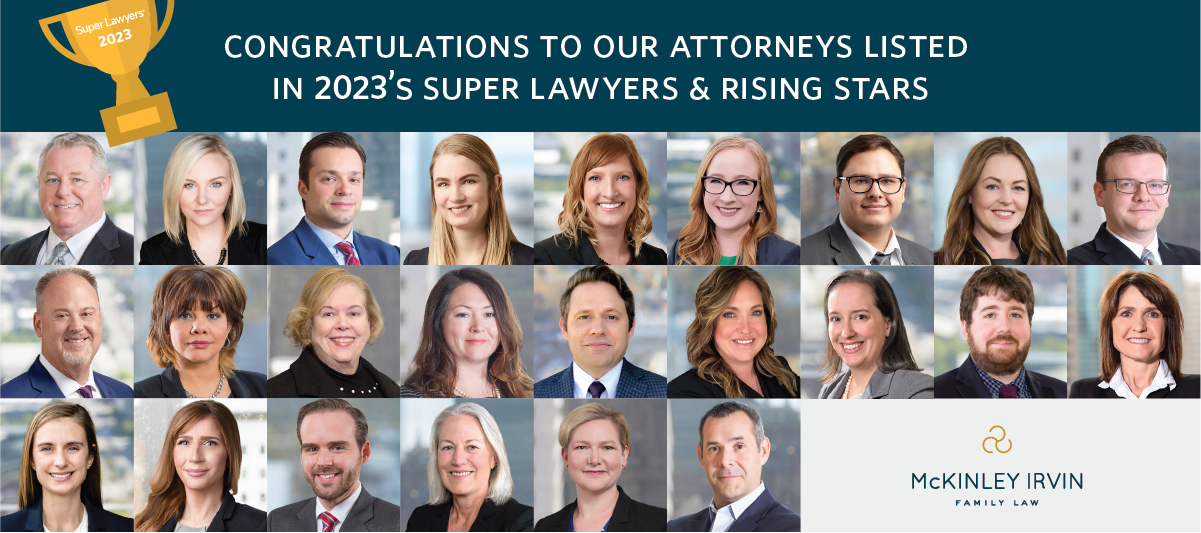 24 McKinley Irvin Family Law Attorneys named to 2023 Super Lawyers and Rising Stars Lists